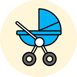 広い通路で車いすやベビーカーも安心